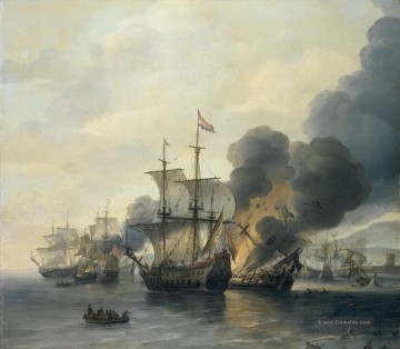 Kriegsschiff Seeschlacht Werke - Van Diest Schlacht von Leghorn Seeschlachten